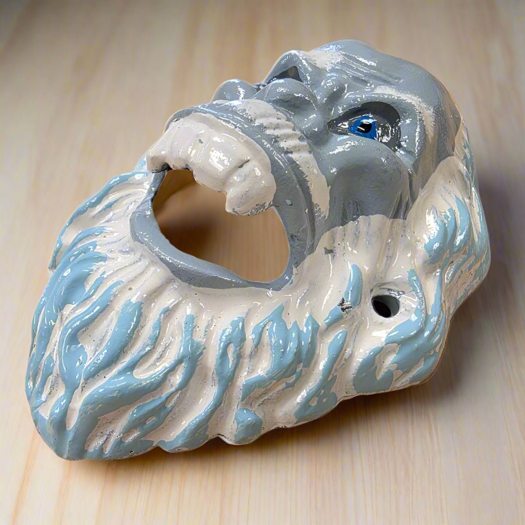 Yeti Abominable Snowman Cast Iron Wall Mounted Bottle Opener With Painted Finish (4.75" x 3.5") - Jones Peak