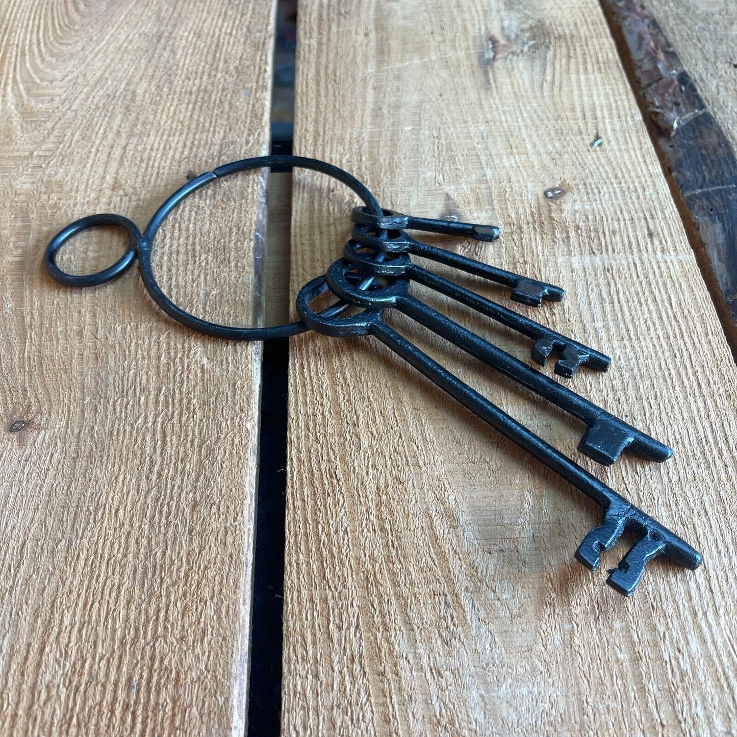 Jailhouse Keys Metal With Painted Black Finish (2" - 6" Long)