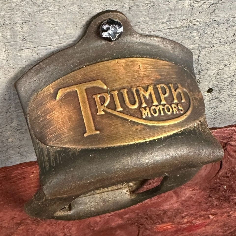 Triumph Motors Die Cast Metal Wall Mounted Bottle Opener (2.5" x 3.25")