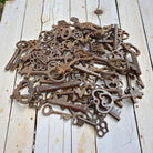 19th - Century Cast Iron Assorted Keys With Antique Finish (Lot of 25) - Jones Peak
