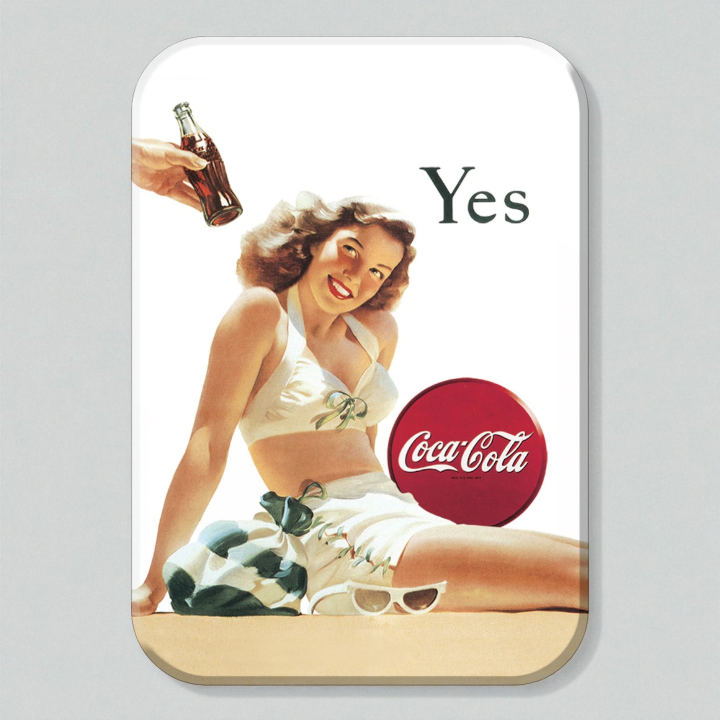 Coca-Cola Yes Advertising Magnet (2.5" x 3.5")