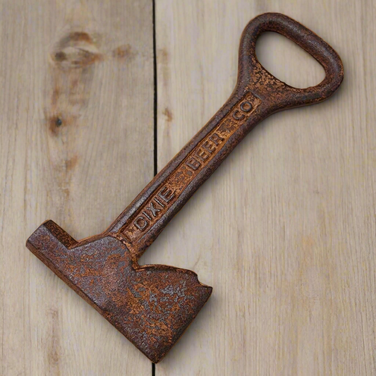 Dixie Hammer & Ax Bottle Opener With Antique Finish (4.5" x 2")