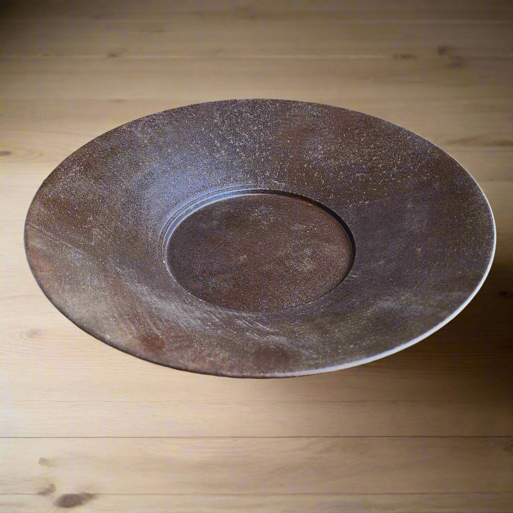 Mining Pan Metal With Antique Finish (12" Round)
