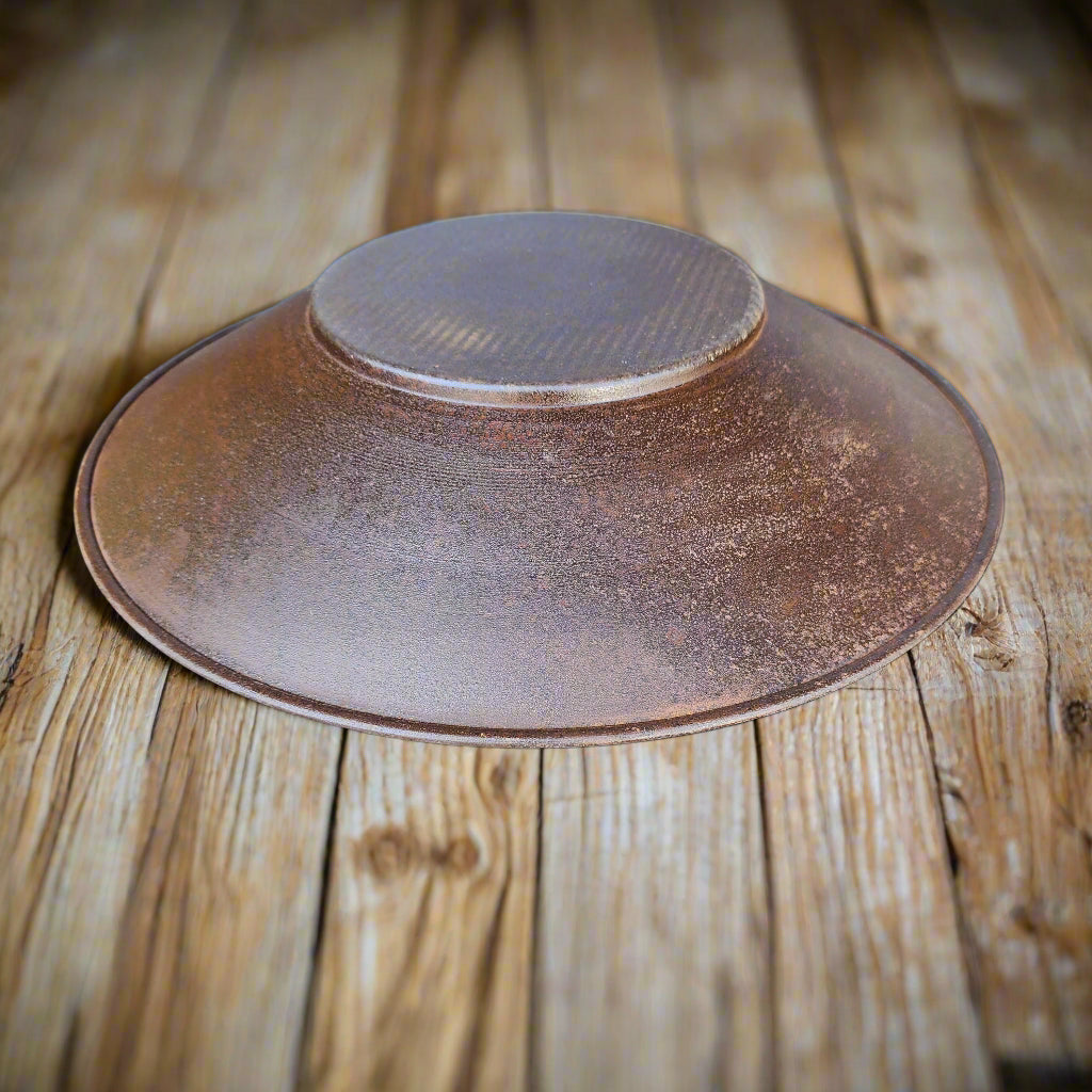 Mining Pan Metal With Antique Finish (12" Round)