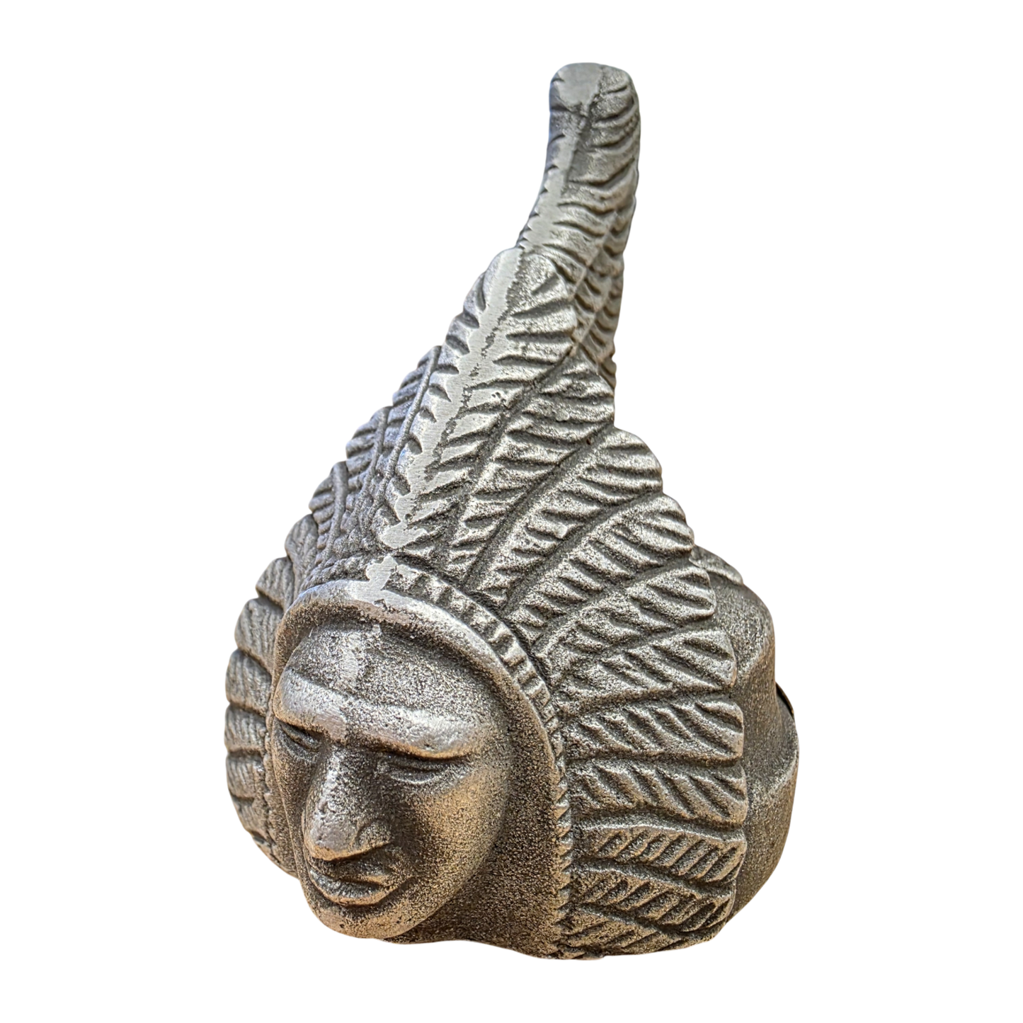 Indian Motorcycle Aluminum Paperweight With Embossed Logo And Antique Finish (3.25" x 3")