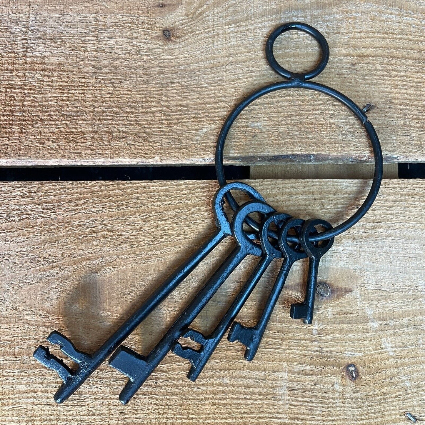 Jailhouse Keys Metal With Painted Black Finish (2" - 6" Long)