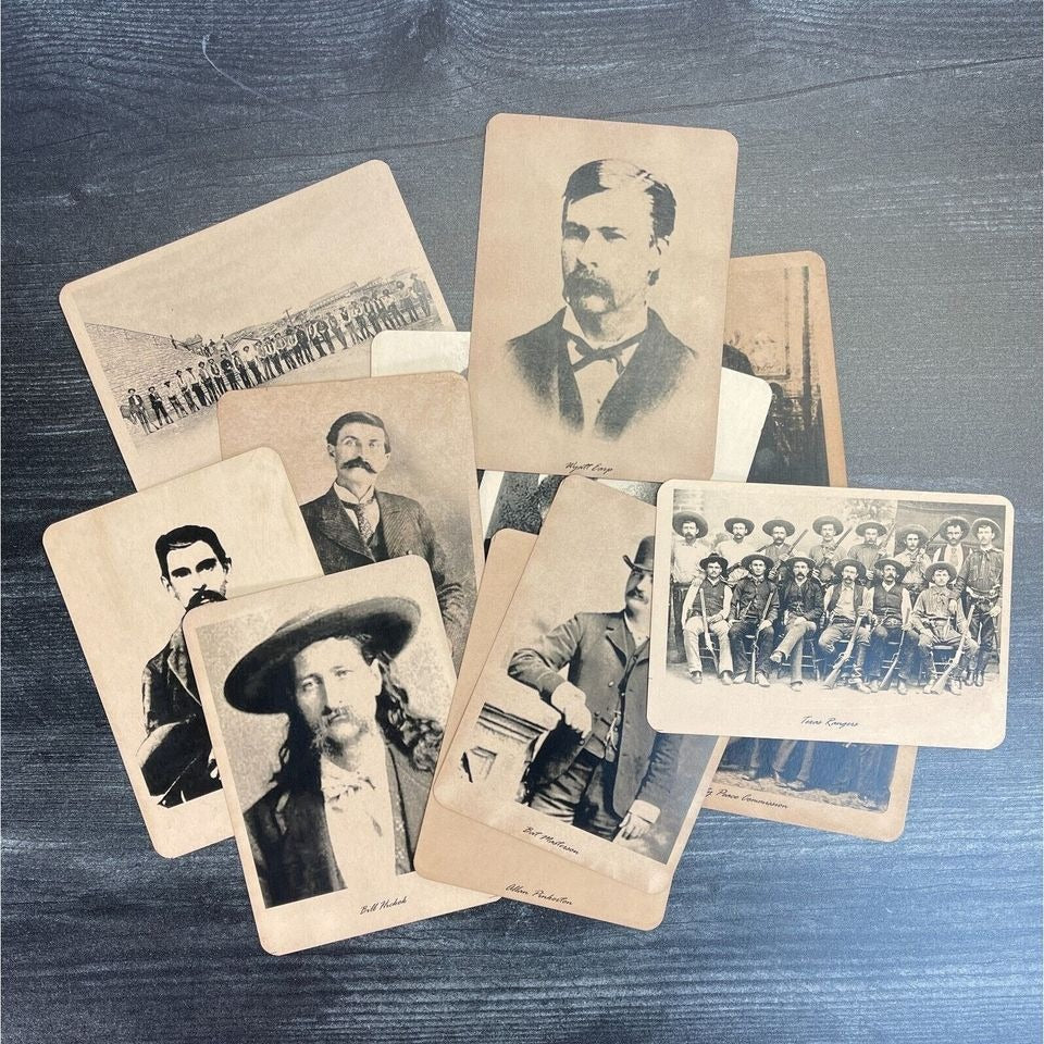 Lawmen Of The Old West Set Of 12 Photos (7" x 4.5")