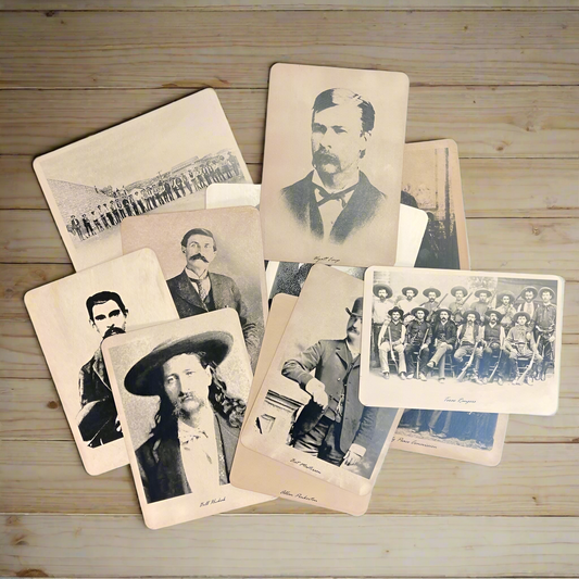 Lawmen Of The Old West Set Of 12 Photos (7" x 4.5")