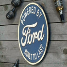 Ford Built to Last Embossed Metal Sign alternate view