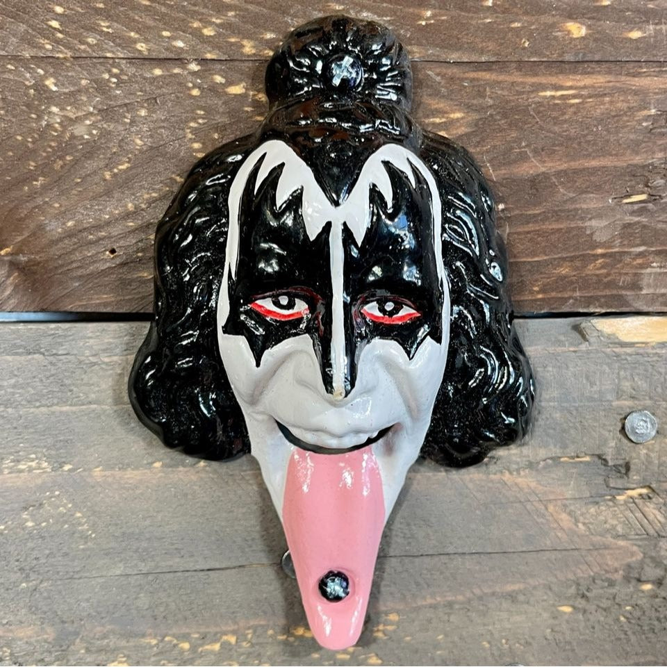 Rock Star Tongue Cast Iron Wall Mounted Bottle Opener (4.75" x 3" x 1.5")