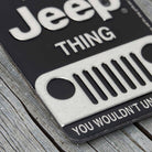 Jeep Grille It’s a Jeep Thing Embossed Metal Magnet detail view