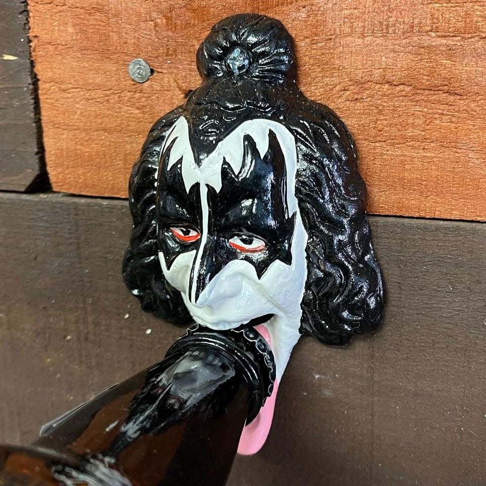 Rock Star Tongue Cast Iron Wall Mounted Bottle Opener (4.75" x 3" x 1.5")