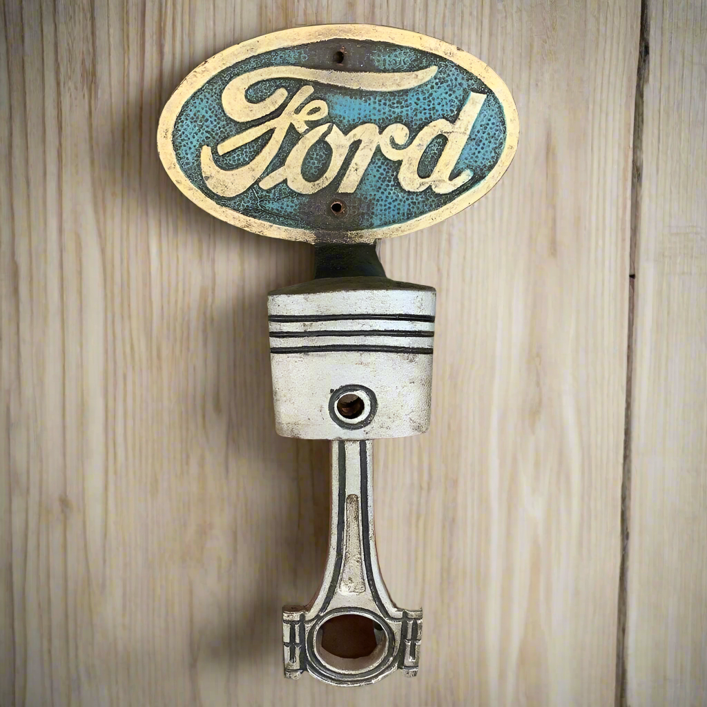 Ford Cast Iron Door Handle With Painted Antique Finish (9.5" x 4.5")