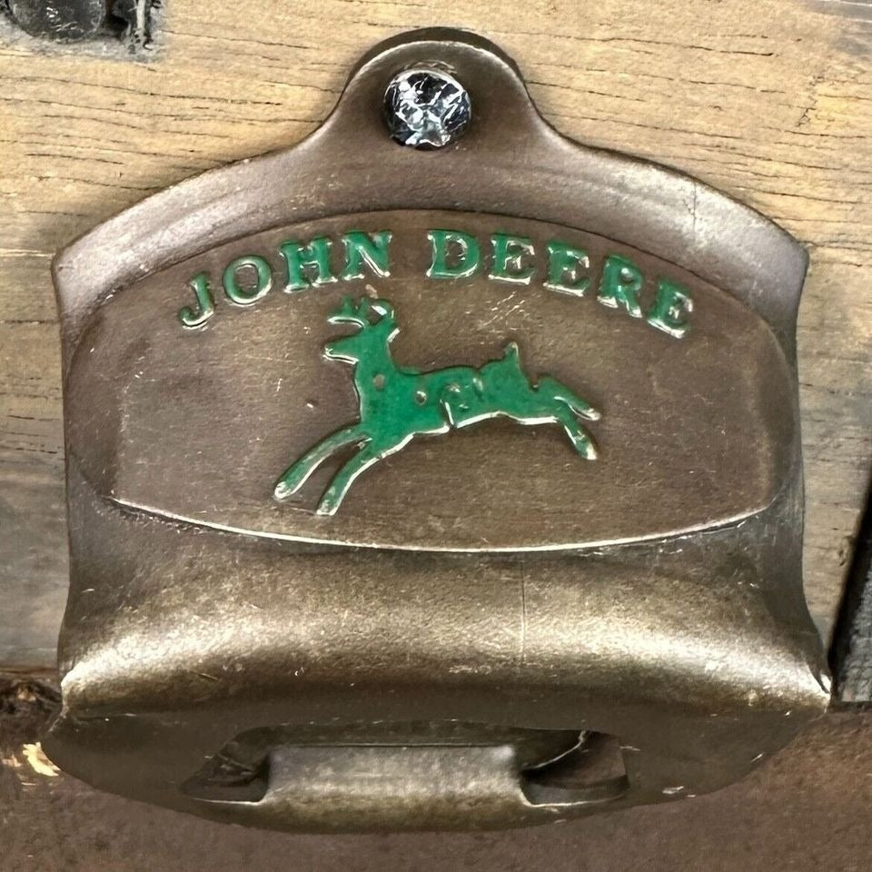 John Deere Die Cast Metal Wall Mounted Bottle Opener (3.25" X 2.5")