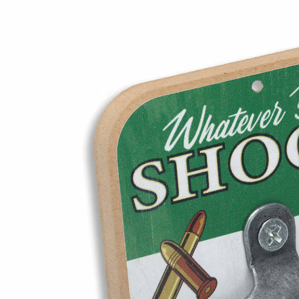 Remington Whatever You Shoot Wall Bottle Opener (3.5" x 6")