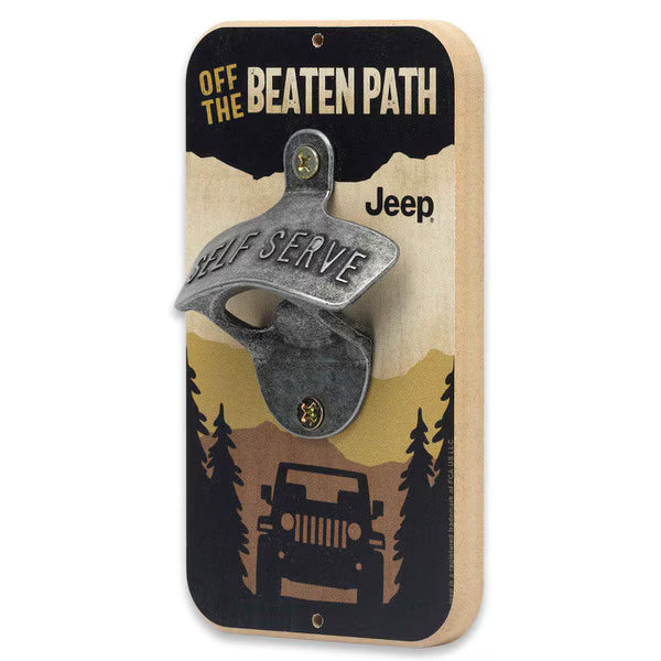 Jeep Off the Beaten Path Wall Bottle Opener (3.5" x 6")