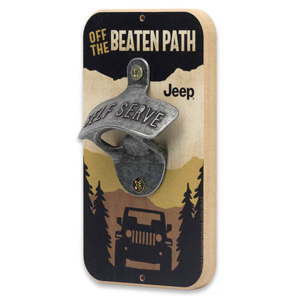 Jeep Off the Beaten Path Wall Bottle Opener (3.5" x 6")