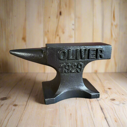 Oliver Tractors 1929 Cast Iron Anvil With Antique Finish (5.5" x 2.5")