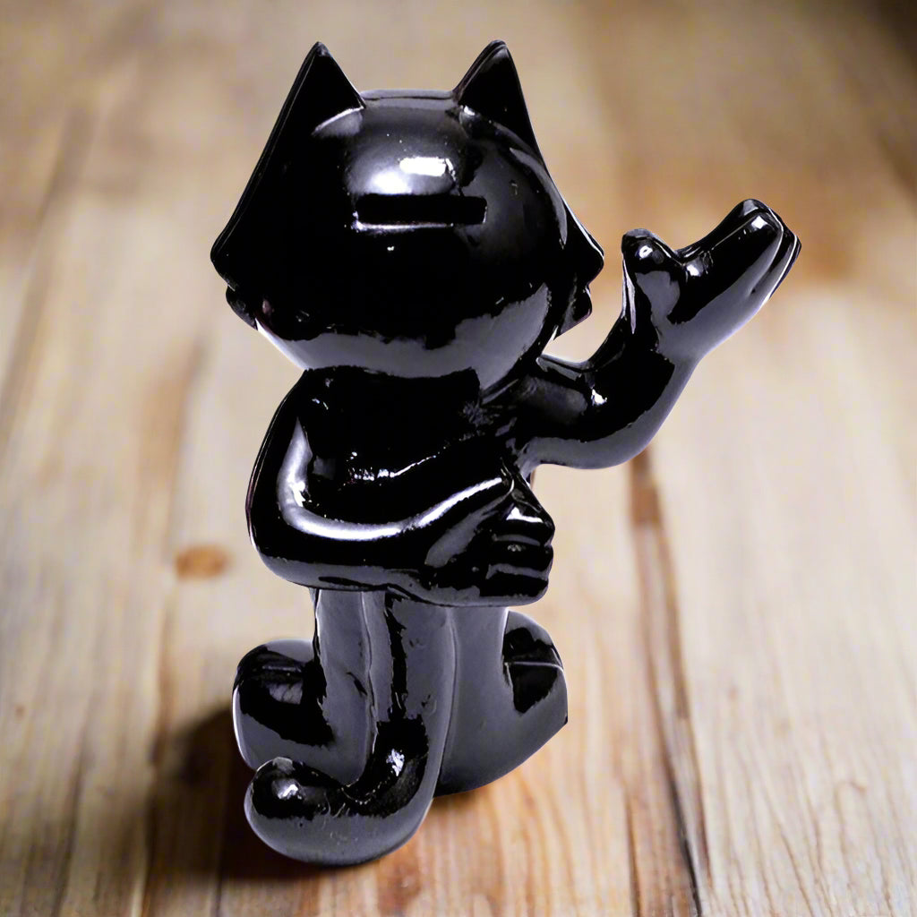 Felix Cast Iron Coin Bank With Painted Finish (8.5" x 7")