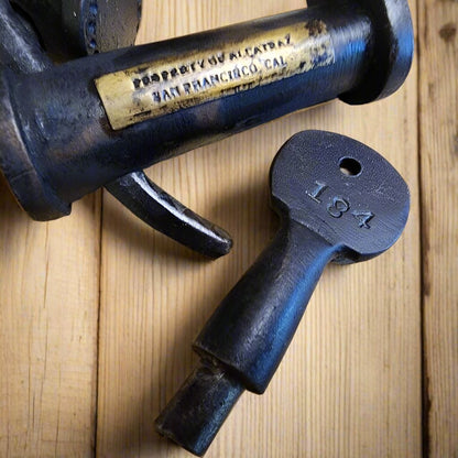 Alcatraz Prison San Francisco Cast Iron Adjustable Handcuffs With Antique Finish (12.5" Long) - Jones Peak