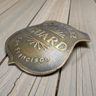 Alcatraz Prison San Francisco Guard Solid Brass Badge (2.5" x 2") - Jones Peak