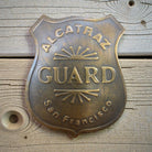 Alcatraz Prison San Francisco Guard Solid Brass Badge (2.5" x 2") - Jones Peak