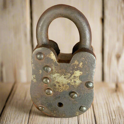 Alcatraz Prison San Francisco Lock Cast Iron Gate Lock With Keys & Antique Finish (2.5" x 1.5") - Jones Peak