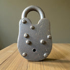 Alcatraz Prison San Francisco Lock Cast Iron Gate Lock With Keys & Antique Finish (2.5" x 1.5") - Jones Peak