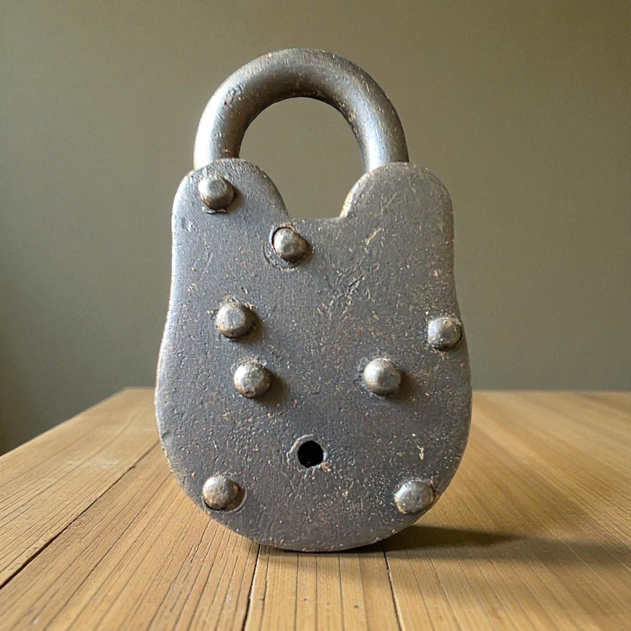 Alcatraz Prison Cast Iron Lock with Brass Tag & Keys - Jones Peak