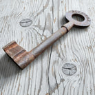 Alcatraz Prison Cast Iron Cell Key With Antique Finish (5" Long) - Jones Peak