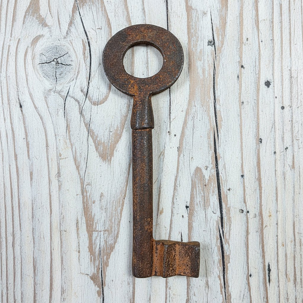 Alcatraz Prison San Francisco Cast Iron Cell Key With Antique Finish (5" Long) - Jones Peak