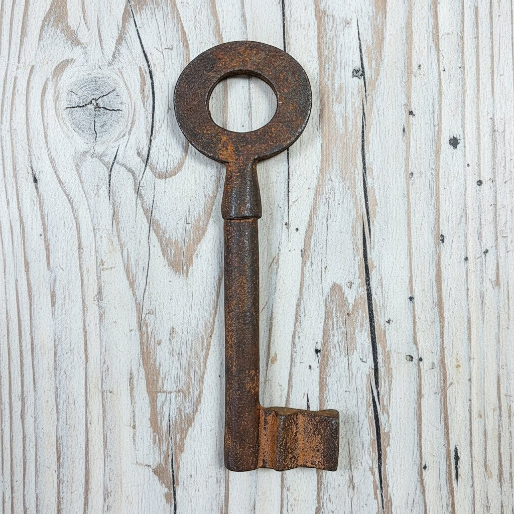 Alcatraz Prison San Francisco Cast Iron Cell Key With Antique Finish (5" Long) - Jones Peak