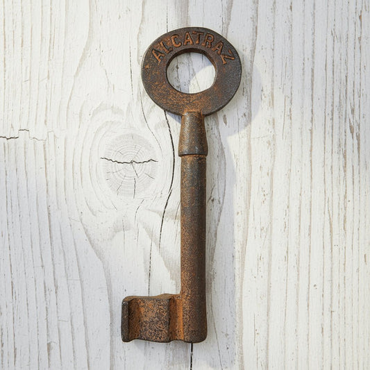 Alcatraz Prison San Francisco Cast Iron Cell Key With Antique Finish (5" Long) - Jones Peak