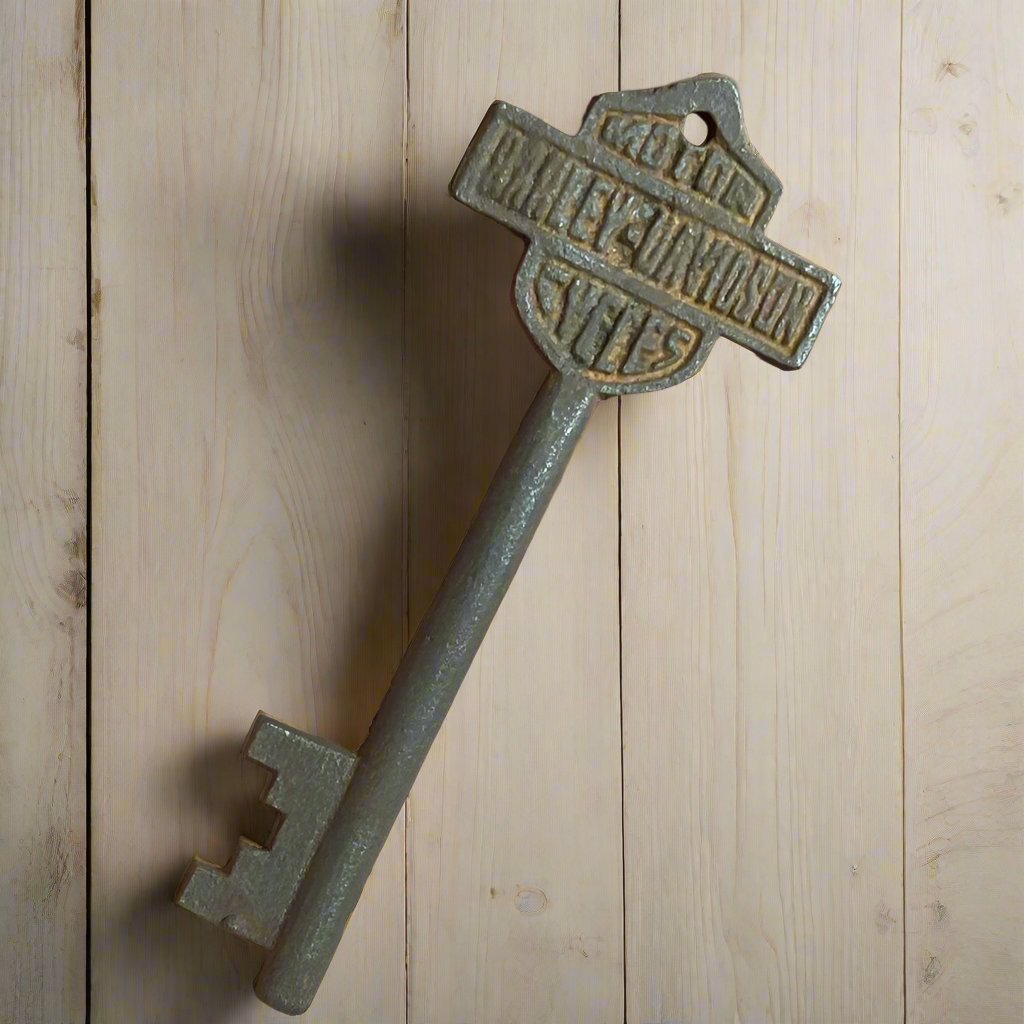 Automotive Cast Iron Set of 5 Keys With Antique Finish (Ford, HD, Chevrolet, Texaco, & Route 66) - Jones Peak