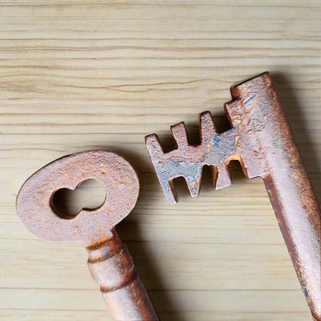 Dungeon Cast Iron Keys With Antique Finish (Set of 5) - Jones Peak