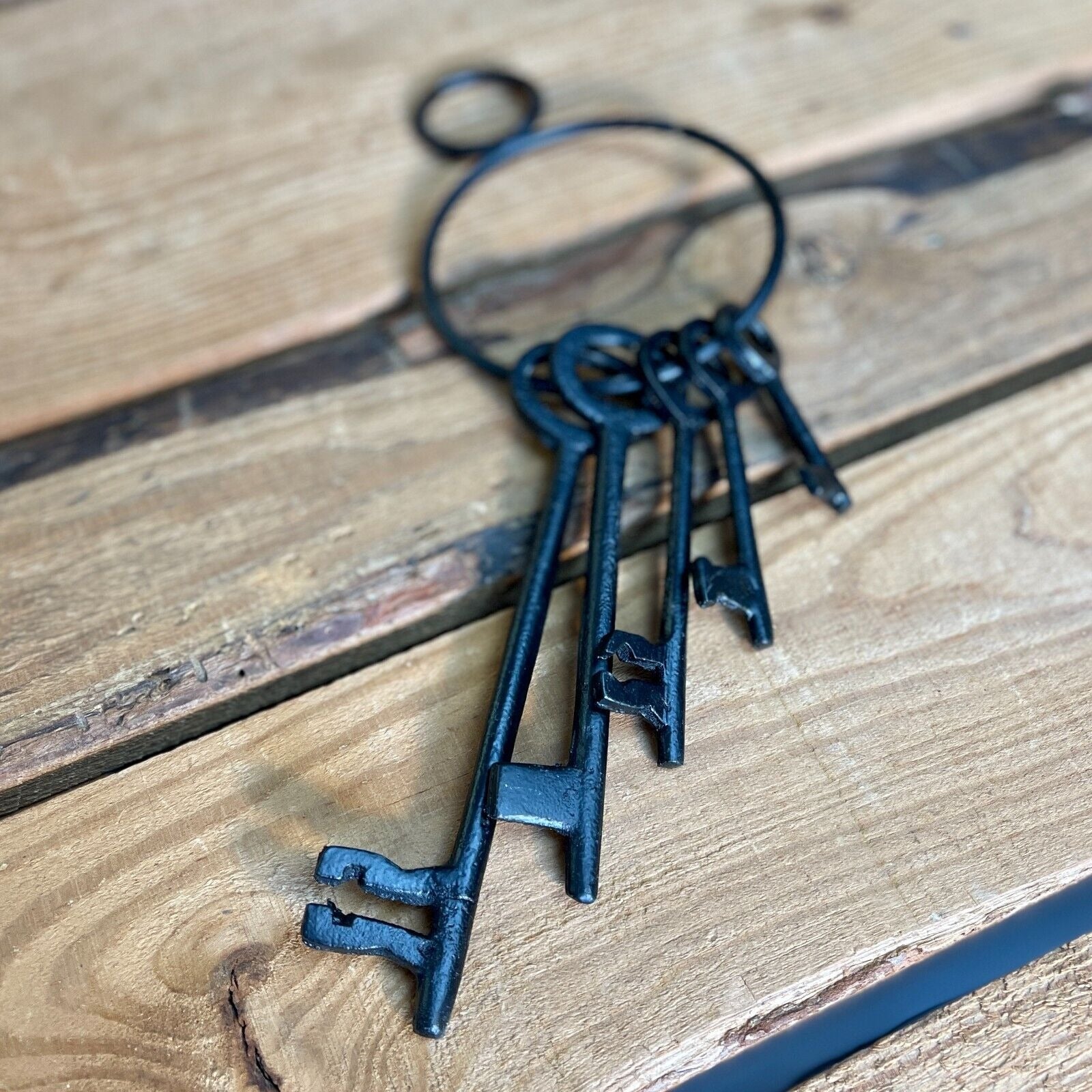 Jailhouse Keys Metal With Painted Black Finish (2" - 6" Long) - Jones Peak