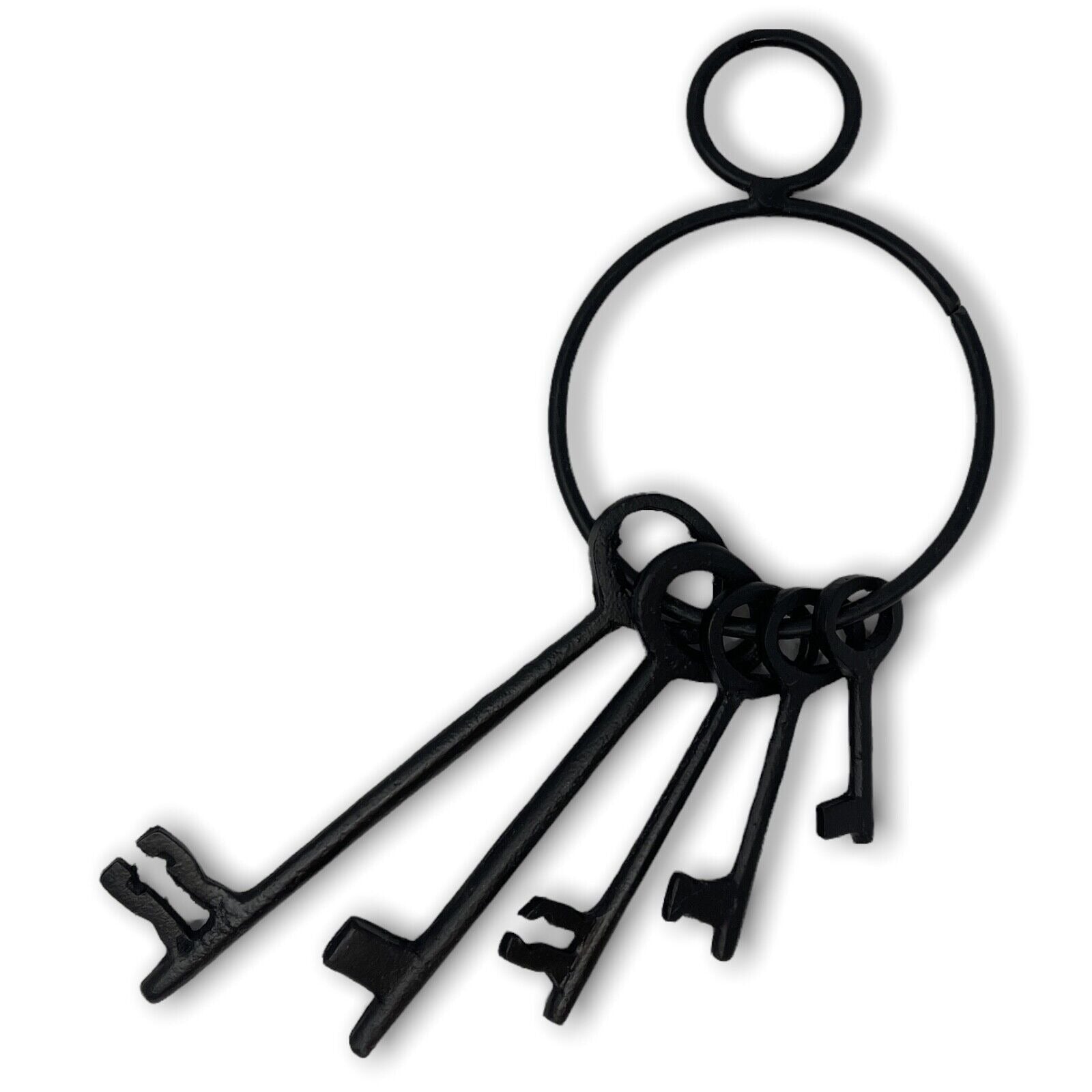 Jailhouse Keys Metal With Painted Black Finish (2" - 6" Long) - Jones Peak