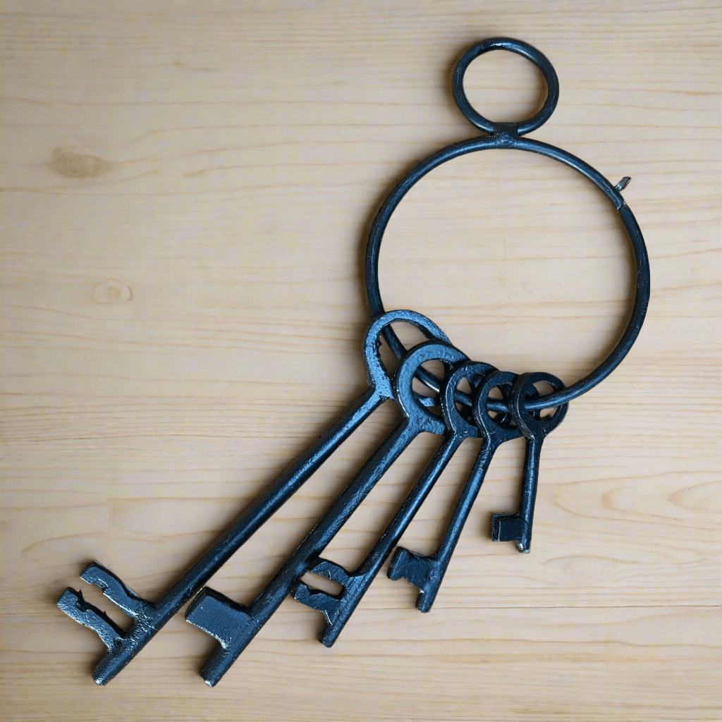 Jailhouse Keys Metal With Painted Black Finish (2" - 6" Long) - Jones Peak