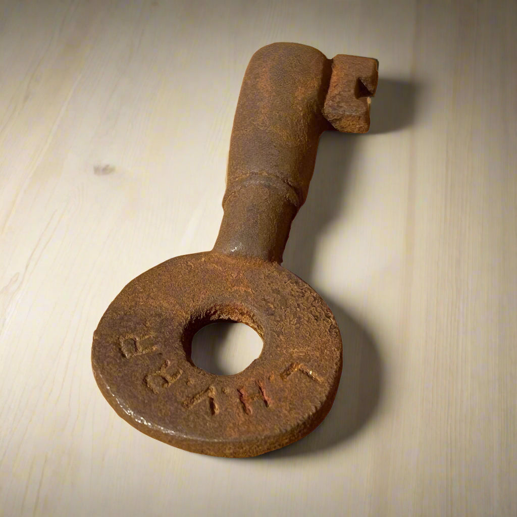 Railroad Keys Cast Iron Stamped With Train Initials (Set of 25) - Jones Peak