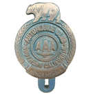 AAA Automobile Club Bear License Plate FOB Topper With Painted Antique Finish (5" x 3.25") - Jones Peak