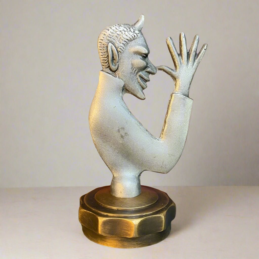 Devil Radiator Cap Cast Iron With Solid Brass Cap (5.5" x 2.4") - Jones Peak