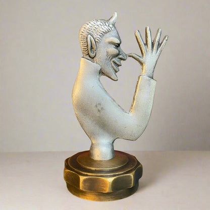 Devil Radiator Cap Cast Iron With Solid Brass Cap (5.5" x 2.4") - Jones Peak