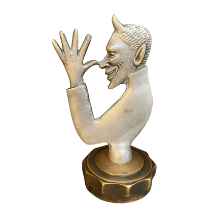 Devil Radiator Cap Cast Iron With Solid Brass Cap (5.5" x 2.4") - Jones Peak