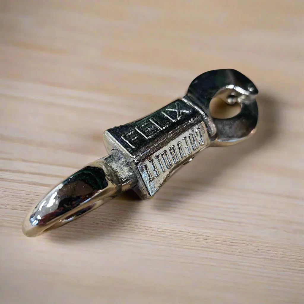 Felix Chevrolet Chrome Plated Copper Mechanical Key Holder (4" Long) - Jones Peak