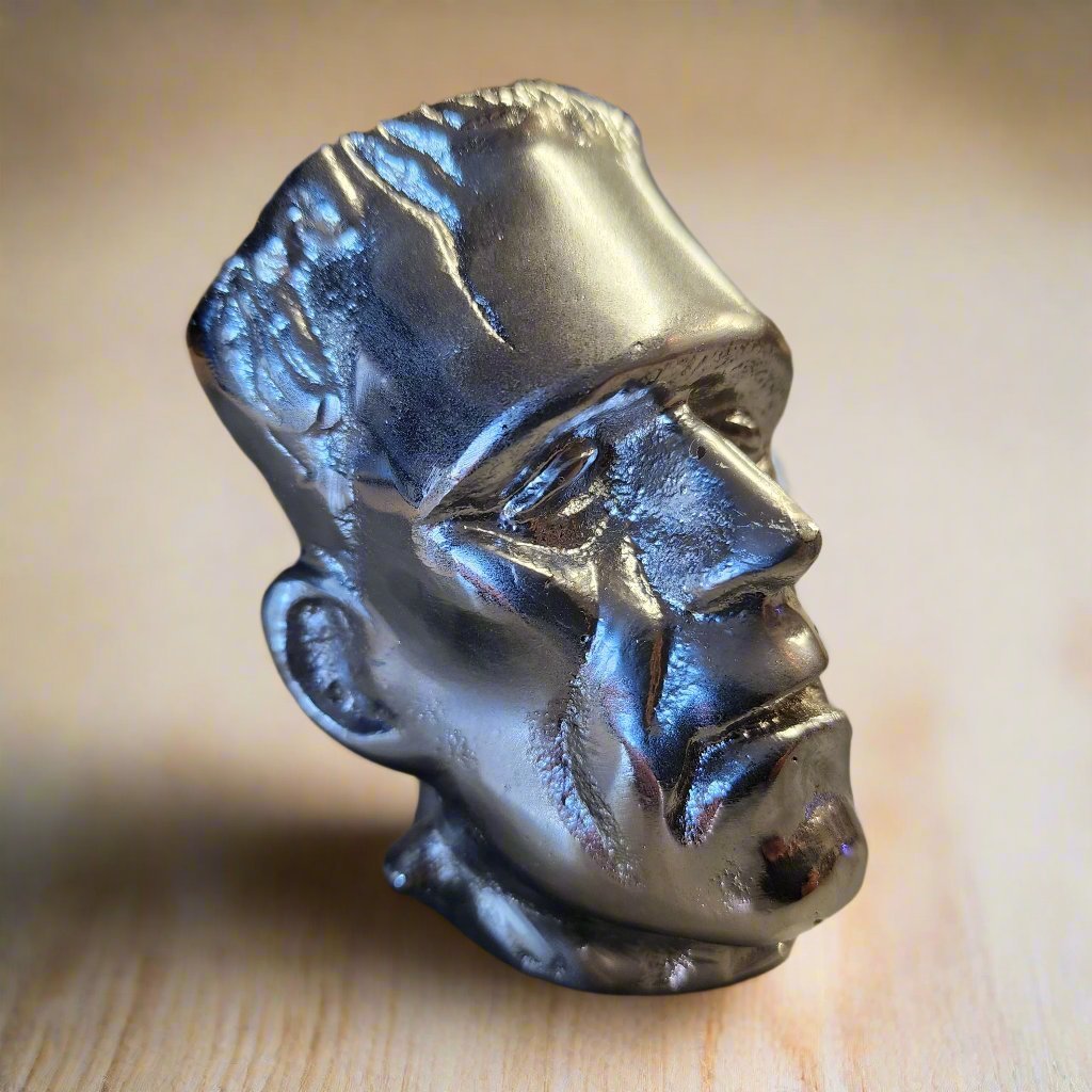 Frankenstein Gear Shift Chrome Plated Aluminum Knob (3.5" x 3" x 2.25") - Jones Peak