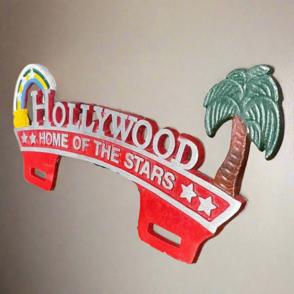Hollywood Home of the Stars Car License Plate FOB Topper (11.5" x 5.5") - Jones Peak