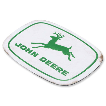 John Deere Logo Rustic Metal Magnet (3" x 2.25")