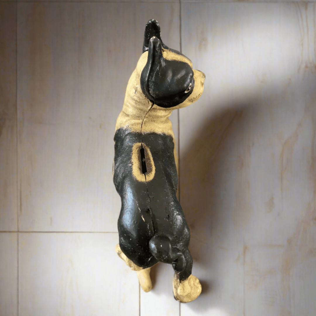 Boston Terrier Cast Iron Coin Bank With Painted Antique Finish (10" x 8") - Jones Peak