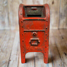Mailbox Bank Cast Iron Coin Bank With Painted Antique Finish (5" x 2.5") - Jones Peak