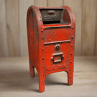 Mailbox Bank Cast Iron Coin Bank With Painted Antique Finish (5" x 2.5") - Jones Peak